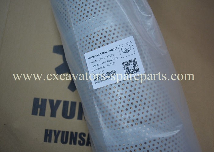 20Y-60-21510 20Y-60-21470 Bagger-Filterelement für PC200-6 PC210-6