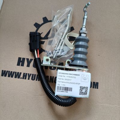 Hyunsang Excavator Parts SOLENOID STOP 3932017 For Deutz