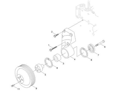 Hyunsang Excavator Parts 3910739 Ball Bearing for R320LC7 R360LC7