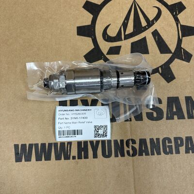 Hyunsang Excavator Parts Main Relief Valve 31N6-17400 For R210LC-7 R220LC-7