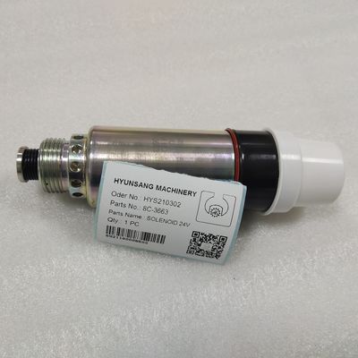 Stop Solenoid 8C-3663 155-4652 125-5772 6N9987 For  Excavator E320B E325